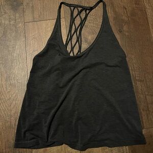 lululemon athletica Black Tank Top with Strappy Back